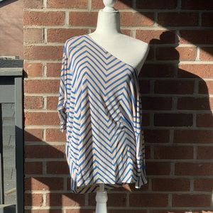 French Connection Cold Shoulder Flowy Top
